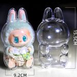 Clear protective case for Labubu The Monsters Have a Seat Vinyl Plush Pendant