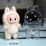 Clear protective case for Labubu The Monsters Tasty Macaron/Big into Energy